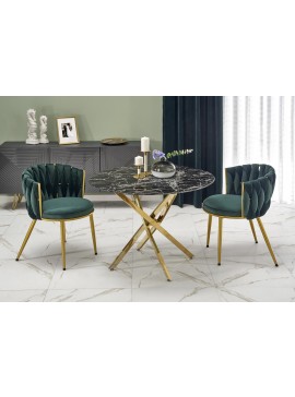 RAYMOND 2 table, color: top - black marble, legs - gold DIOMMI V-CH-RAYMOND_2-ST-CZARNY_ZŁOTY DIOMMI-60-21723