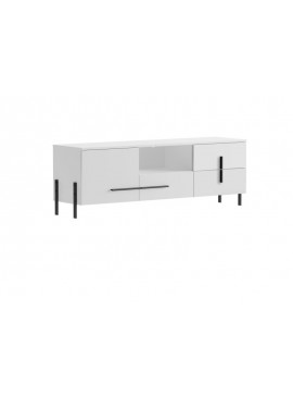 JUSTINE TV stand white/ white hg DIOMMI-60-26354