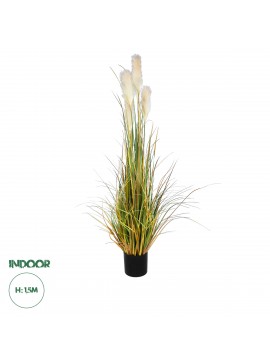 20108 GloboStar®  Artificial Garden PAMPAS GRASS 20108 Τεχνητό Διακοσμητικό Φυτό Γρασίδι της Πάμπας Υ150cm