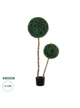 20142 GloboStar®  Artificial Garden BUXUS 20142 Τεχνητό Διακοσμητικό Φυτό Πυξός Υ120cm