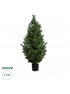20154 GloboStar®  Artificial Garden CYPRESSUS LEYLANDII 20154 Τεχνητό Διακοσμητικό Φυτό Κυπαρίσσι Λέιλαντ Υ120cm