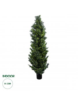 20156 GloboStar®  Artificial Garden CYPRESSUS LEYLANDII 20156 Τεχνητό Διακοσμητικό Φυτό Κυπαρίσσι Λέιλαντ Υ180cm