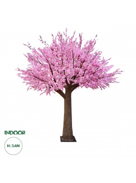 20159 GloboStar®  Artificial Garden PEACH BLOSSOM TREE 20159 Τεχνητό Διακοσμητικό Δέντρο Ανθισμένη Ροδακινιά Υ340cm