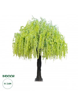 20165 GloboStar®  Artificial Garden LABURNUM TREE 20165 Τεχνητό Διακοσμητικό Δέντρο Λαβούρνο Υ340cm