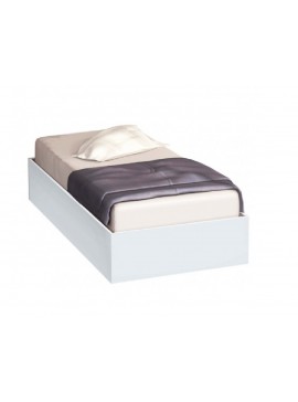Κρεβάτι ξύλινο CAZA, χρωμα  Λευκό από 120/190, Genomax  12814-2003225456576