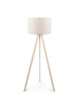 Φωτιστικό δαπέδου PWL-1060 pakoworld Ε27 φυσικό-κρεμ Φ38x140εκ