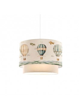 Παιδικό φωτιστικό οροφής Balon pakoworld σε κρέμα απόχρωση Φ30x20εκ