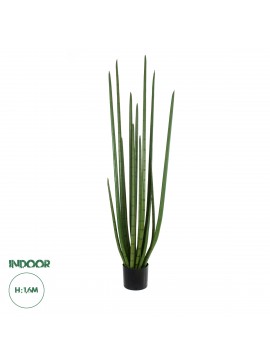 20211 GloboStar®  Artificial Garden SANSEVIERIA CYLINDRICA 20211 Τεχνητό Διακοσμητικό Φυτό Σανσεβιέρια Υ160cm