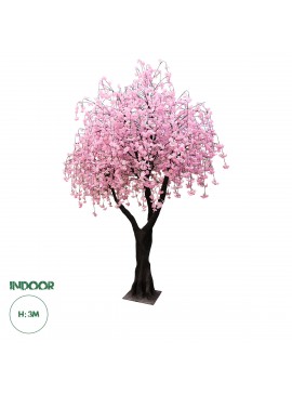 20212 GloboStar®  Artificial Garden CHERRY BLOSSOM TREE 20212 Τεχνητό Διακοσμητικό Δέντρο Άνθος Κερασιάς Υ300cm