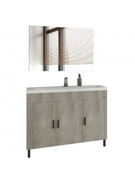 DROP Σετ επιδαπέδιου επίπλου μπάνιου, Roma 100, Slim, Beige, Drop DROP986607