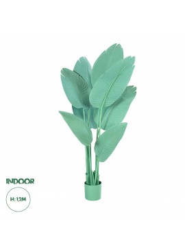 20368 GloboStar®  Artificial Garden TURQUOISE STRELITZIA 20368 Τεχνητό Διακοσμητικό Φυτό Τιρκουάζ Στερλίτσια Υ120cm