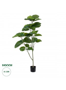 20378 GloboStar®  Artificial Garden FICUS RELIGIOSA TREE 20378 Τεχνητό Διακοσμητικό Φυτό Ιερή Συκή Υ150cm