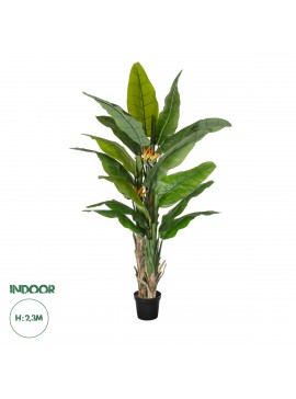 20381 GloboStar®  Artificial Garden BANANA STRELITZIA REGINAE 20381 - Τεχνητό Διακοσμητικό Φυτό  Μπανανιά - Στρελίτσια - Πουλί του Παραδείσου Υ230cm