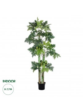 20383 GloboStar®  Artificial Garden PAPAYA TREE 20383 Τεχνητό Διακοσμητικό Φυτό  Παπάγια Υ270cm