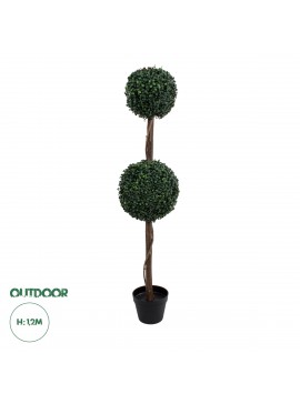 20399 GloboStar®  Artificial Garden BUXUS 20399 Τεχνητό Διακοσμητικό Φυτό Πυξός Υ120cm