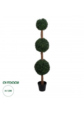 20400 GloboStar®  Artificial Garden BUXUS 20400 Τεχνητό Διακοσμητικό Φυτό Πυξός Υ150cm