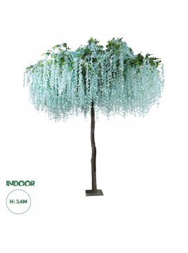 20433 GloboStar®  Artificial Garden WISTERIA FLOWER TREE 20433 Τεχνητό Διακοσμητικό Δέντρο Βιστερία Υ340cm