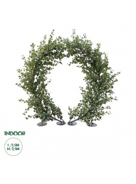 20434 GloboStar®  Artificial Garden EYCALYPTUS CINEREA ARCH 20434 Τεχνητή Διακοσμητική Αψίδα Ευκάλυπτου Μ250cm x Υ250cm