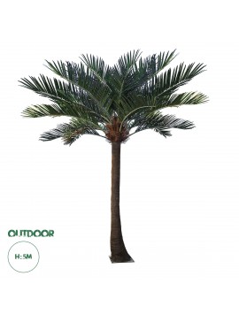 20594 GloboStar®  Artificial Garden COCONUT PALM TREE 20594 Τεχνητό Διακοσμητικό Φοινικόδεντρο Κοκοφοίνικας Υ500cm