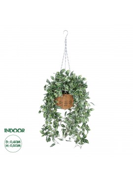 20627 GloboStar®  Artificial Garden GOLDEN BELL WILLOW HANGING PLANT 20627 Τεχνητό Κρεμαστό Διακοσμητικό Φυτό Ιτίας  Y80cm