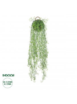 20630 GloboStar®  Artificial Garden GOLDEN BELL WILLOW 1 HANGING PLANT 20630 Κρεμαστό Τεχνητό Διακοσμητικό Φυτό Ιτίας  Y110cm