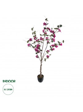 20676 GloboStar®  Artificial Garden BOUGAUVILLEA 20676 Τεχνητό Διακοσμητικό Φυτό με Ανθη Μπουκανβίλιας Φουξ Υ180cm