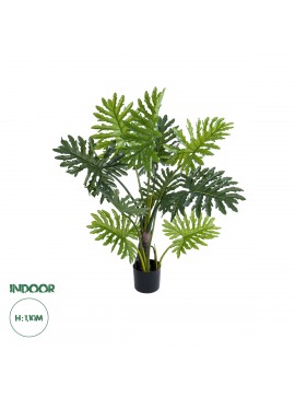 20686 GloboStar®  Artificial Garden PHILODENDRON 20686 Τεχνητό Διακοσμητικό Φυτό Φυλλόδενδρο Υ110cm