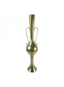 Διακοσμητικό βάζο δαπέδου Hra Inart μέταλλο σε χρυσή απόχρωση Φ20.3x94εκ