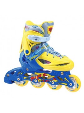 Αυξ. Πατίνια Roller NH 1105 ΣΕΤ 3 ΣΕ 1 INLINE SKATES NILS EXTREME ΚΙΤΡΙΝΟ/ΜΠΛΕ MEDIUM(35-38)