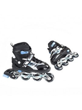 Αυξομειούμενα Πατίνια Roller NJ 1828 A INLINE SKATES NILS EXTREME ΜΑΥΡΟ -LARGE (39-42)
