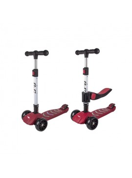 GC SCOOTER FUN S929 2 σε 1 Κόκκινο ME LED ΦΩΤΑΚΙΑ