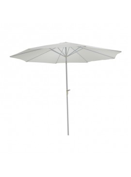 Ομπρέλα επαγγελματική Frow pakoworld λευκό αλουμίνιο-μπεζ ύφασμα Φ3m