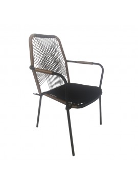 Liberta BREEZE ΚΑΡΕΚΛΑ ΦΥΣΙΚΟ ΜΑΥΡΟ 59x61,5xH89cm 59x61,5xH89cm 22-0029