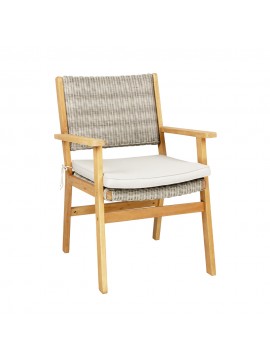 Liberta CAPRI ΚΑΡΕΚΛΑ ΛΕΥΚΟ ΓΚΡΙ 64,2x60xH88,5cm 64,2x60xH88,5cm 22-0096