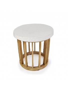 Liberta ITHAKA SIDE TABLE ΦΥΣΙΚΟ 50x50xH53cm 50x50xH53cm 22-0141