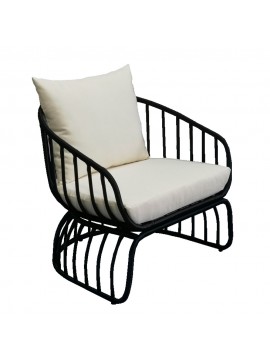 Liberta MISA ΠΟΛΥΘΡΟΝΑ ΜΑΥΡΟ 78x85xH75cm 78x85xH75cm 22-0158