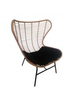 Liberta BUTTERFLY ΠΟΛΥΘΡΟΝΑ ΦΥΣΙΚΟ ΜΑΥΡΟ 89x78xH106,5cm 89x78xH106,5cm 22-0214