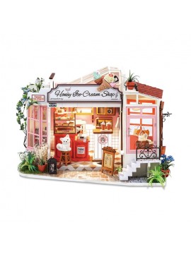 Rolife Honey Ice-cream Shop DG148 DIY Wooden Dollhouse