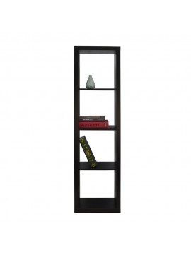 Liberta KIVOS 41,6 ΒΙΒΛΙΟΘΗΚΗ ΜΑΥΡΟ 41,6x29,5xH147,5cm 41,6x29,5xH147,5cm 24-0557