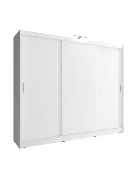 Lh-homefurniture Ντουλάπα Συρόμενη 24114-WK1w-250 Χρώμα Λευκό  250x214x62 24114-WK1w-250