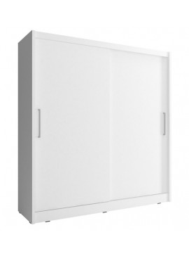 Lh-homefurniture Ντουλάπα Συρόμενη 24114-WKw-200 Χρώμα Λευκό  200x214x62cm 24114-WKw-200