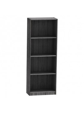 Βιβλιοθήκη Presley pakoworld grey-wenge 60x30x167εκ 248-000009