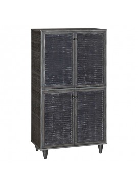 Παπουτσοθήκη-ντουλάπι Ronan pakoworld χρώμα wenge 70.5x35x122εκ 249-000018
