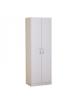 Intrahome Ντουλάπα Jonar Intrahome δίφυλλη λευκό χρώμα μελαμίνης 60x42x180εκ | SKU: INTRAPA-350111167