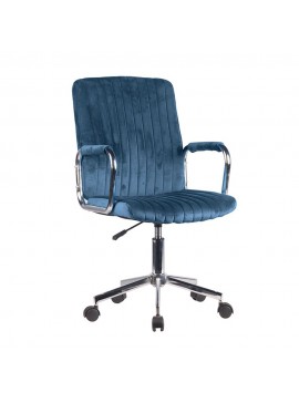 GLAM ΚΑΡΕΚΛΑ ΓΡΑΦΕΙΟΥ WATER BLUE 52x64xH93/103cm 25-0477