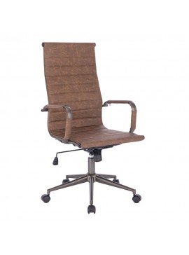 Liberta AVANT ΚΑΡΕΚΛΑ ΓΡΑΦΕΙΟΥ COFFEE GUNMETAL 55,5x63xH118cm 55,5x63xH118cm 25-0554