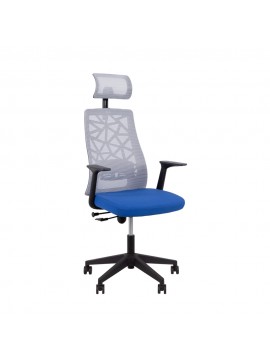 Liberta VITRIO ΚΑΡΕΚΛΑ ΓΡΑΦΕΙΟΥ ΓΚΡΙ ΜΠΛΕ 63x59xH127cm 63x59xH127cm 25-0616