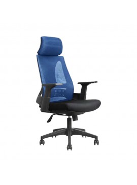 Liberta TIE ΚΑΡΕΚΛΑ ΓΡΑΦΕΙΟΥ ΜΠΛΕ ΜΑΥΡΟ 66x64xH130cm 66x64xH130cm 25-0617