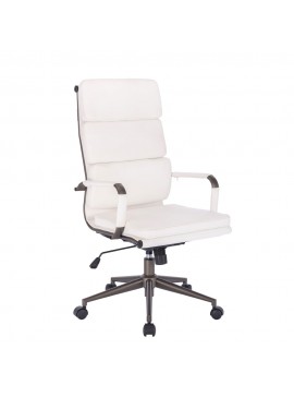 Liberta LINE ΚΑΡΕΚΛΑ ΓΡΑΦΕΙΟΥ ΛΕΥΚΟ GUNMETAL 55,5x63,5xH117cm 55,5x63,5xH117cm 25-0636