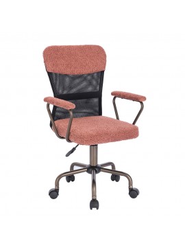 Liberta BELL ΚΑΡΕΚΛΑ ΓΡΑΦΕΙΟΥ ΣΑΠΙΟ ΜΗΛΟ GUNMETAL 54x52xH92cm 54x52xH92cm 25-0725